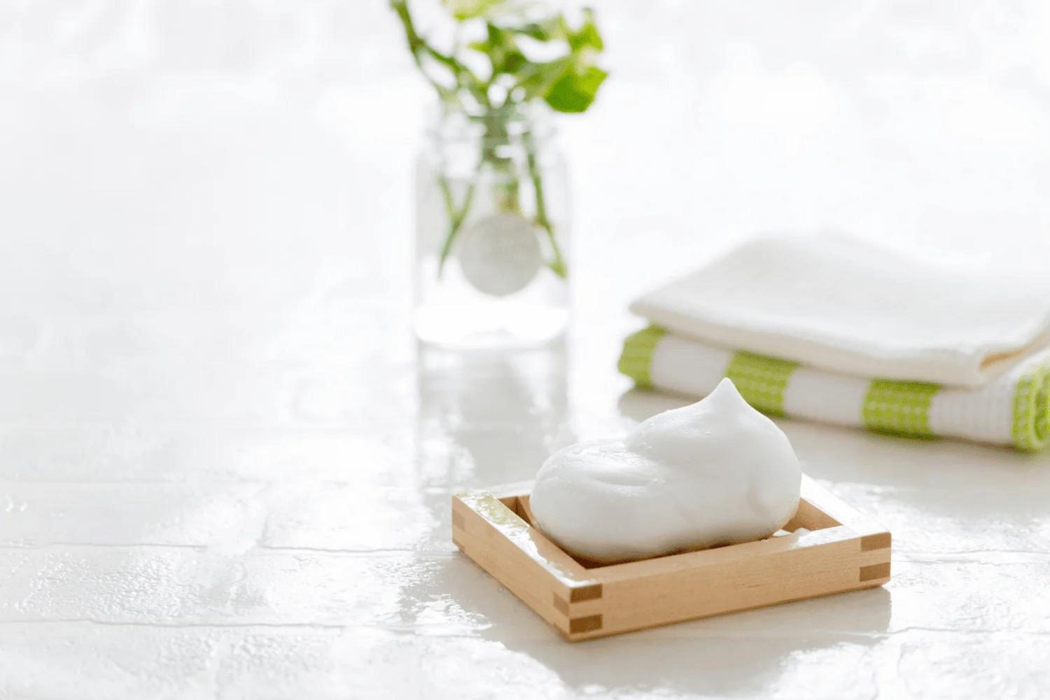 Soap and washcloth to clean eye mask